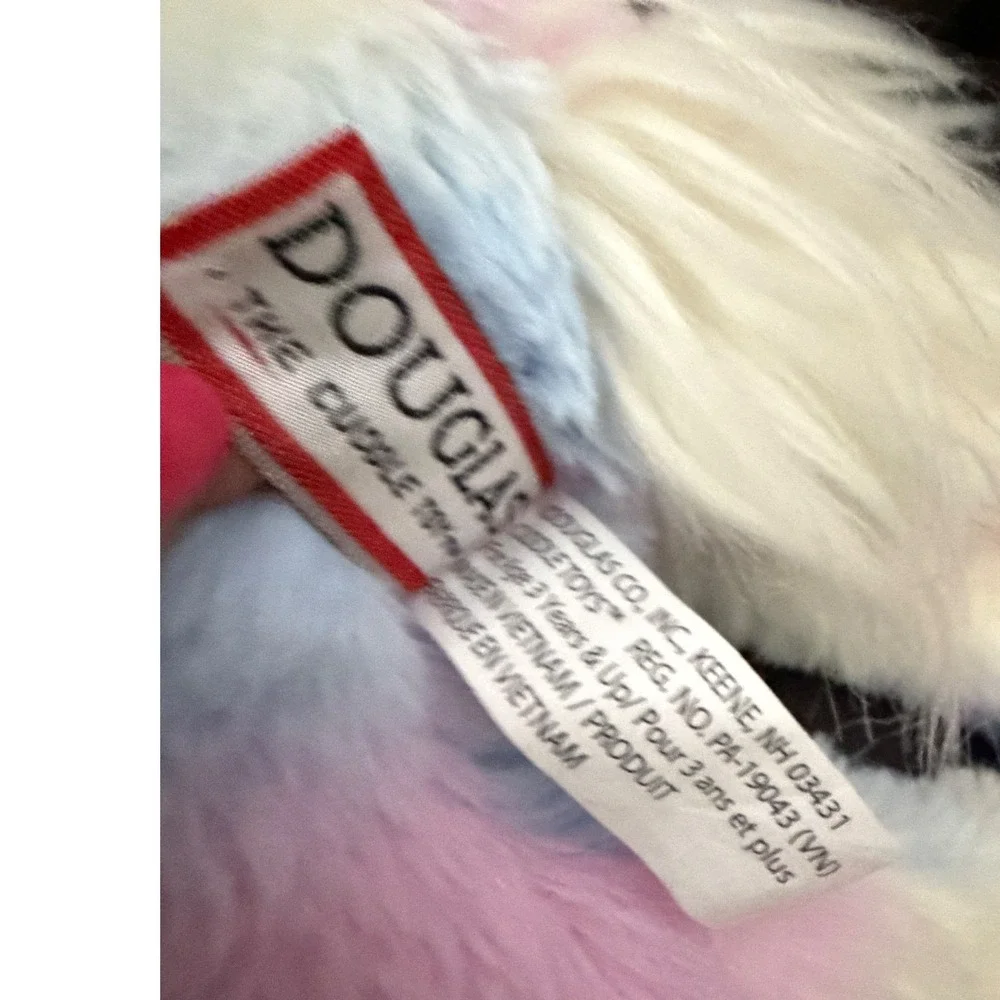 Douglas Cuddle Toy Pastel Rainbow Unicorn Anita  Plush 16 Inch Stuffed Animal